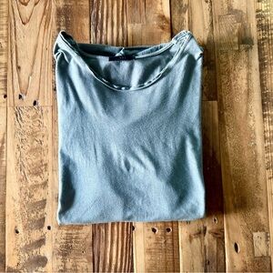 Ari soho Gray raw edge T-Shirt made in Italy
